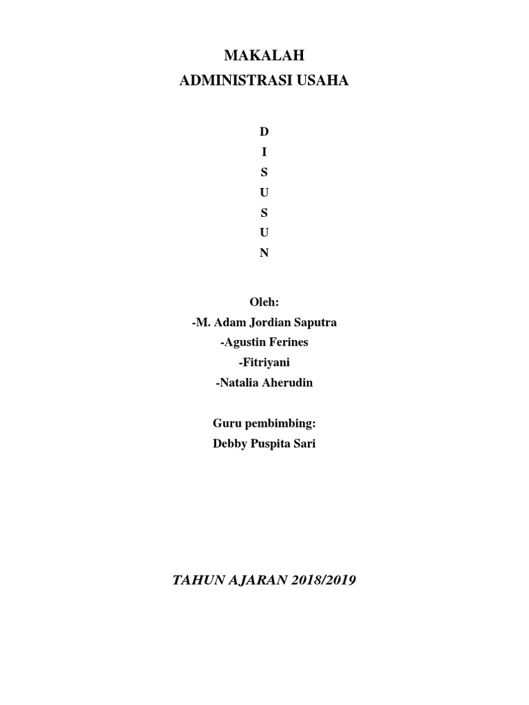 Administrasi Usaha Pdf