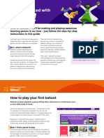 Kahoot Getting Started User Guide PDF