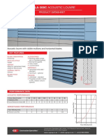 C/S LA-300C acoustic louvre datasheet