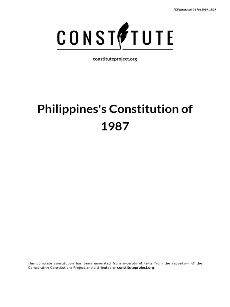 1987 Consti Codal PDF | PDF | United States House Of Representatives ...