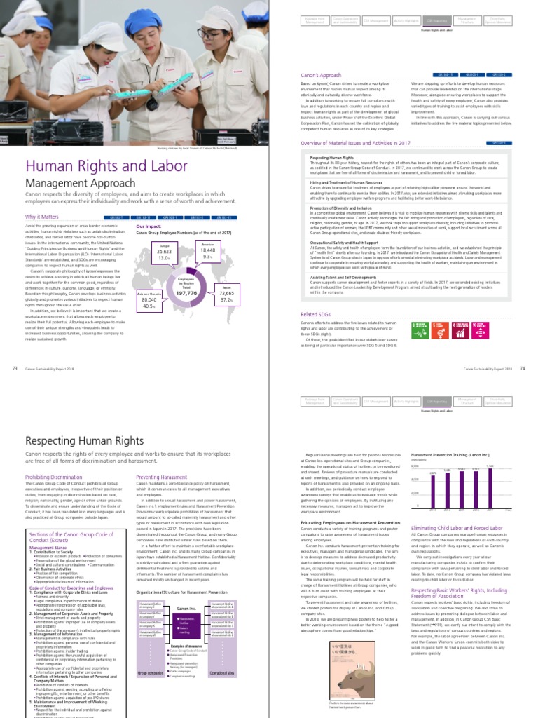 Human Rights and Labor: Management Approach | PDF | Sexual Harassment ...