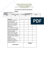 Pauta de Evaluacion Tecología