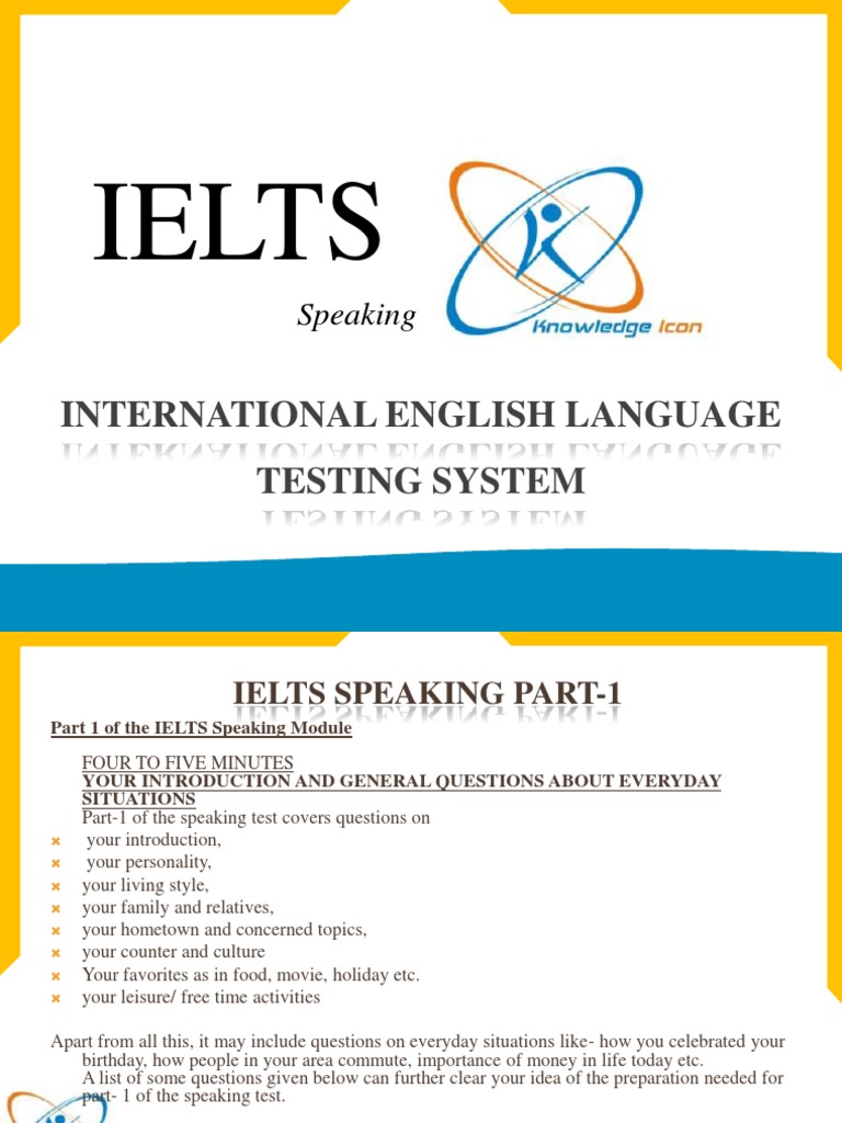 Ielts: International English Language Testing System | PDF ...