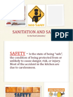 Sanitation and Safety