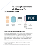 Latest Data Mining Research and Thesis Topic Guidance For M.Tech and P.HD