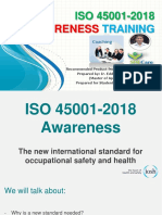 ISO 45001-2018 Awareness Training - Prepared by Eddy - 190305