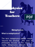Metaphysics For Teachers