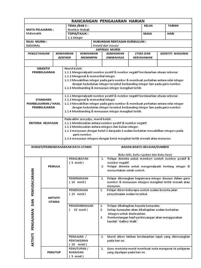 Rph Matematik Tingkatan 1 Pdf