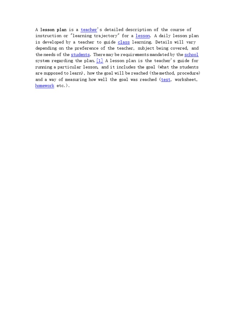 Understanding Lesson Plans | PDF