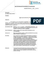 ANEXO I Programa Mas Empresas Carta de Intención de Inversión Modelo TCA2019