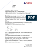 Atividade Revisão Para N2 - Bioquímica - Odontologia 