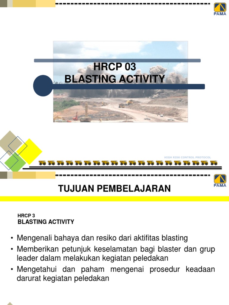 Protokol Keselamatan Blasting Tambang | PDF | Teknologi & Rekayasa