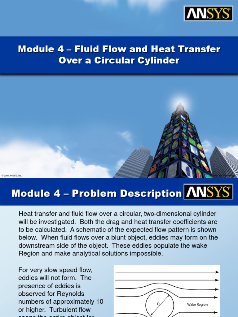 Module 4 - Fluid Flow and Heat Transfer Over A Circular Cylinder | PDF ...