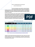 Informe de La Contaminación Del Aire en Bogotá El Día 07 de Marzo de 2019