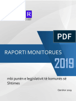 Raporti Monitorues: Mbi Punën e Legjislativit Të Komunës Së Shtimes