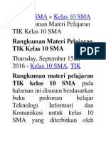 Materi Kelas X Tik