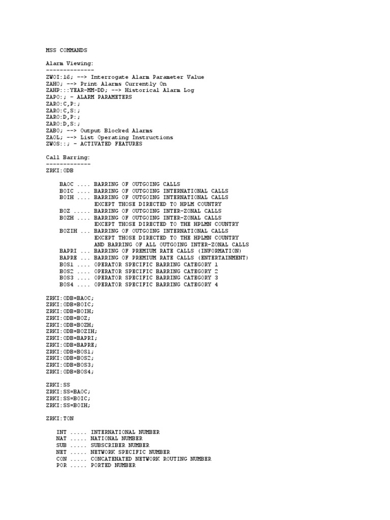 Comprehensive guide to mss network element commands pdf internet