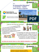 "Ferias de Innovación Educativa": Sede Corrientes - Capital Secundaria Técnica y Superior