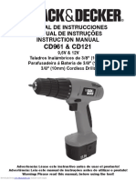 B&D User Manual CD961 & CD121