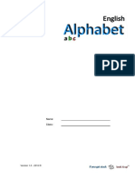 1. English Alphabet Single Letters Repeated Practise