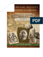 Hans Michael Wallick's Descendants in America - European Origins From 1623 - Volume II Descendant Chart