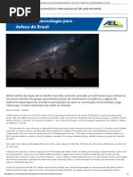 Brasil é Despejado de Consórcio Internacional de Astronomia - Poder Aéreo - Forças Aéreas, Indústria Aeronáutica e de Defesa
