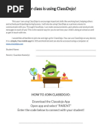 ClassDojo Student Login Guide | PDF | Login | Qr Code