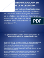 Magnetoterapia en puntos de acupuntura