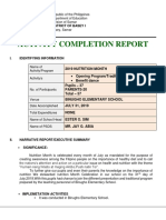 Activity Completion Report: District of Basey I