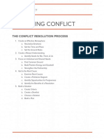 Resolving Conflict: The Conflict Resolution Process