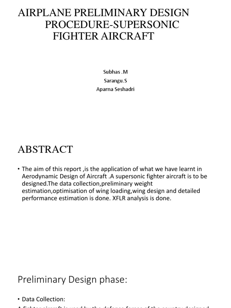 Supersonic Fighter Aircraft Design | PDF | Fighter Aircraft | Airfoil
