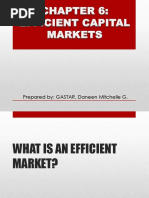 Efficient Capital Markets - Daneen Gastar