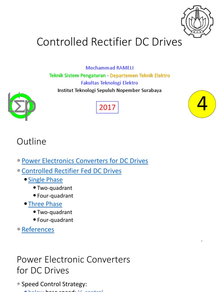 Controlled Rectifier DC Drive Overview | PDF | Rectifier | Electric Motor