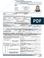 PRC Teacher Exam Application Form