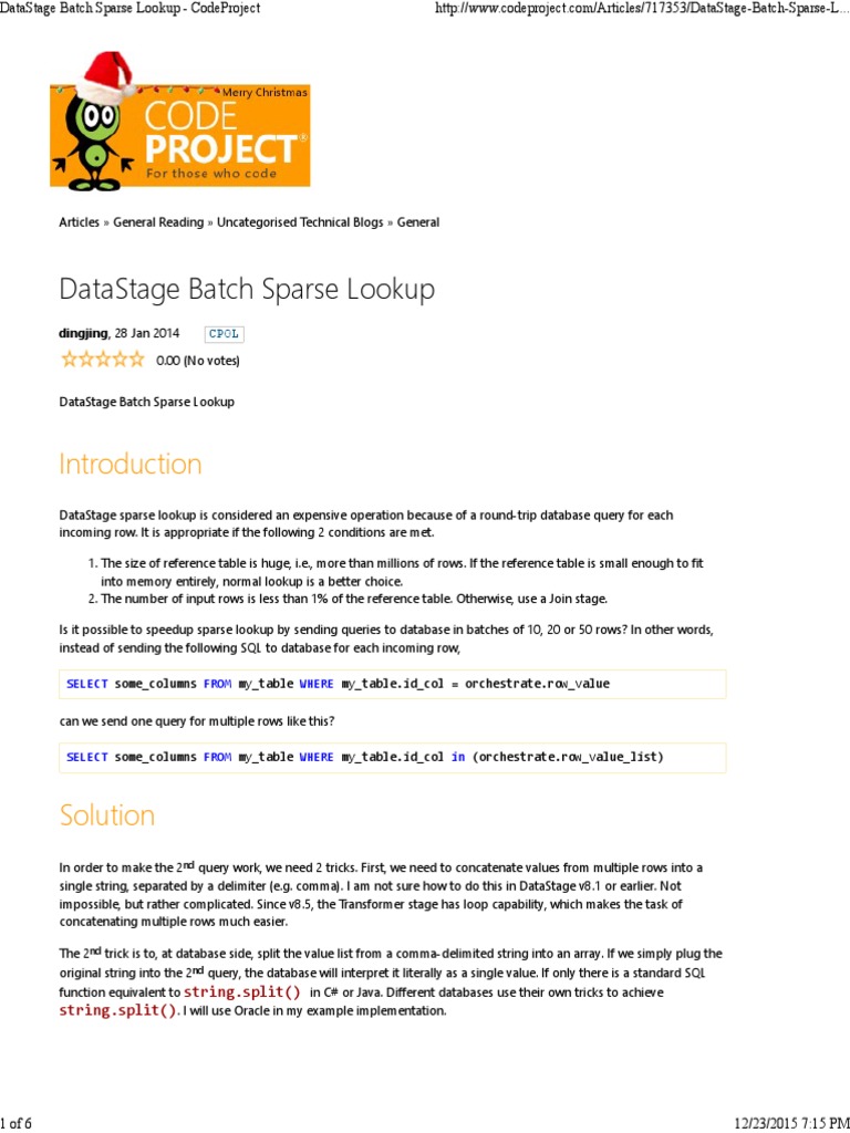 Lookup Stage | PDF | Oracle Database | Databases