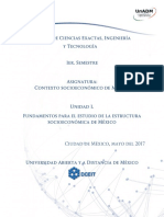 Fundamentos para El Estudio de La Estructura Socio-Económica de México