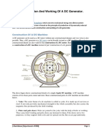 Basic Construction and Working of A DC Generator