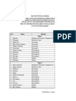 Daftar Tenaga Kerja