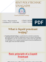 Government Polytechnic Junagadh: Liquid Penerant Testingt