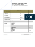 Formulir Pendaftaran Lomba Pai .Rv.01