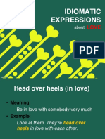 Idiomatic Expressions About Love