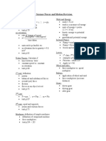 10 Science Forces and Motion Revision