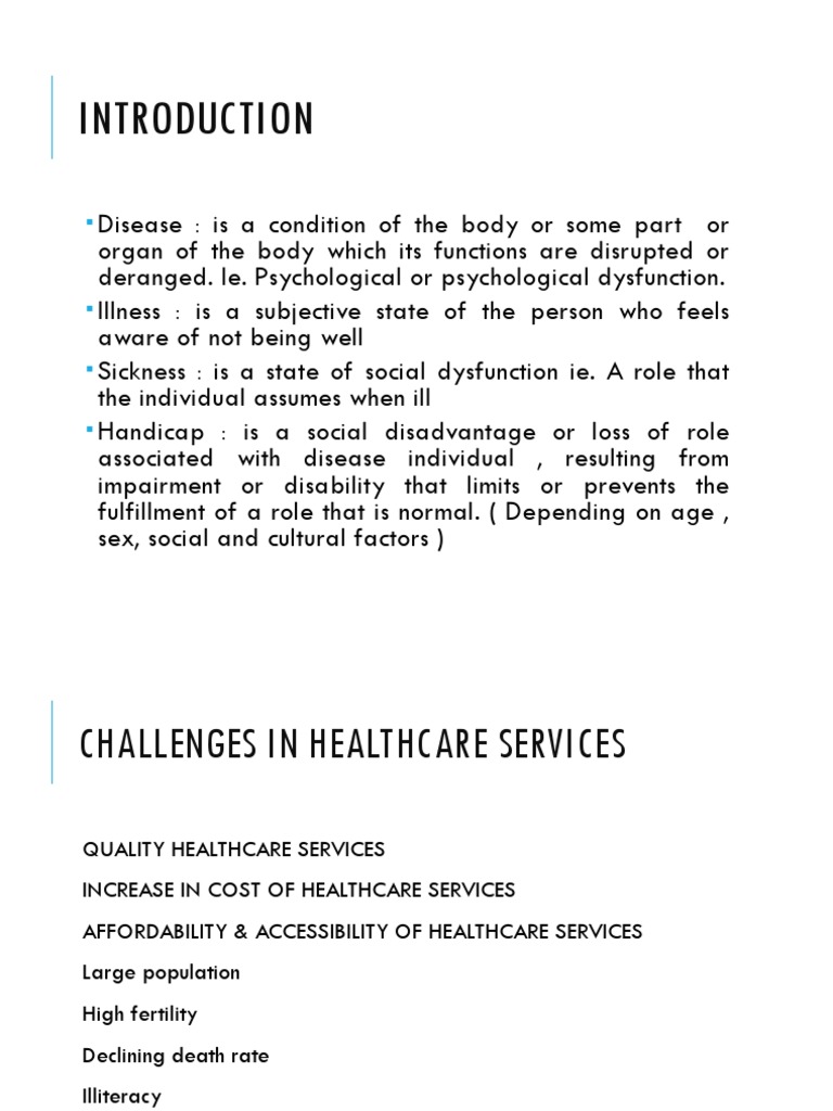 Health and Hospital Introduction Chapter 1 | PDF | Health Care | Health ...