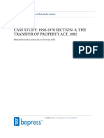 Case Study of Section 6 of the Transfer of Property Act