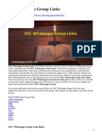 SSC Whatsapp Group Links