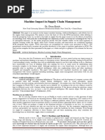 Machine Impact in Supply Chain Management