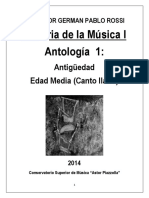 Hm 1 Ci 2014 Antologia 1 Antiguedad y Edad Media Canto Llano Env
