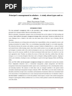 Principal’s management in scholars - A study about types and coeffects