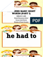 COMBINED BASIC SIGHT WORDS GRADE 4 (Part I) .PPSX