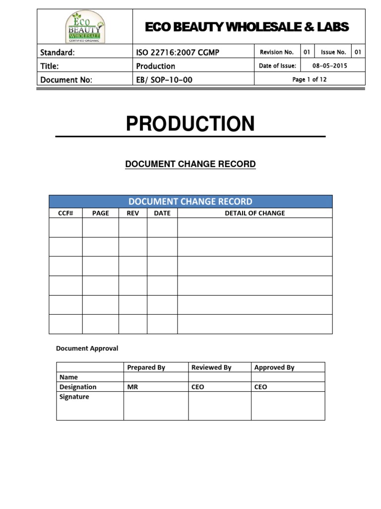 SOP Handling PDF Packaging And Labeling Inventory